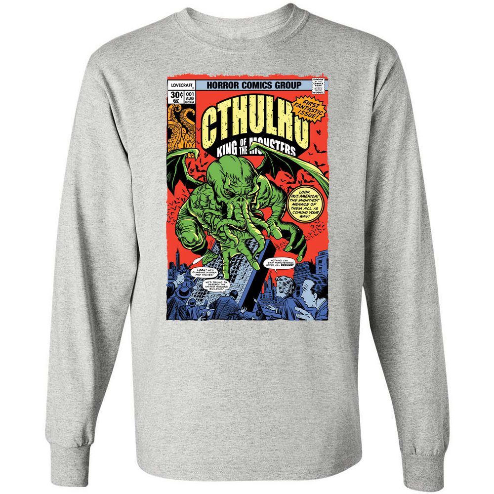 Long Sleeve T-Shirt - T4S3RL7Z - Ash - 7