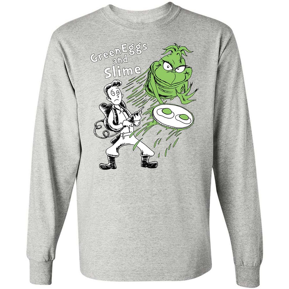 Long Sleeve T-Shirt - Q482HNZJ - Ash - 7