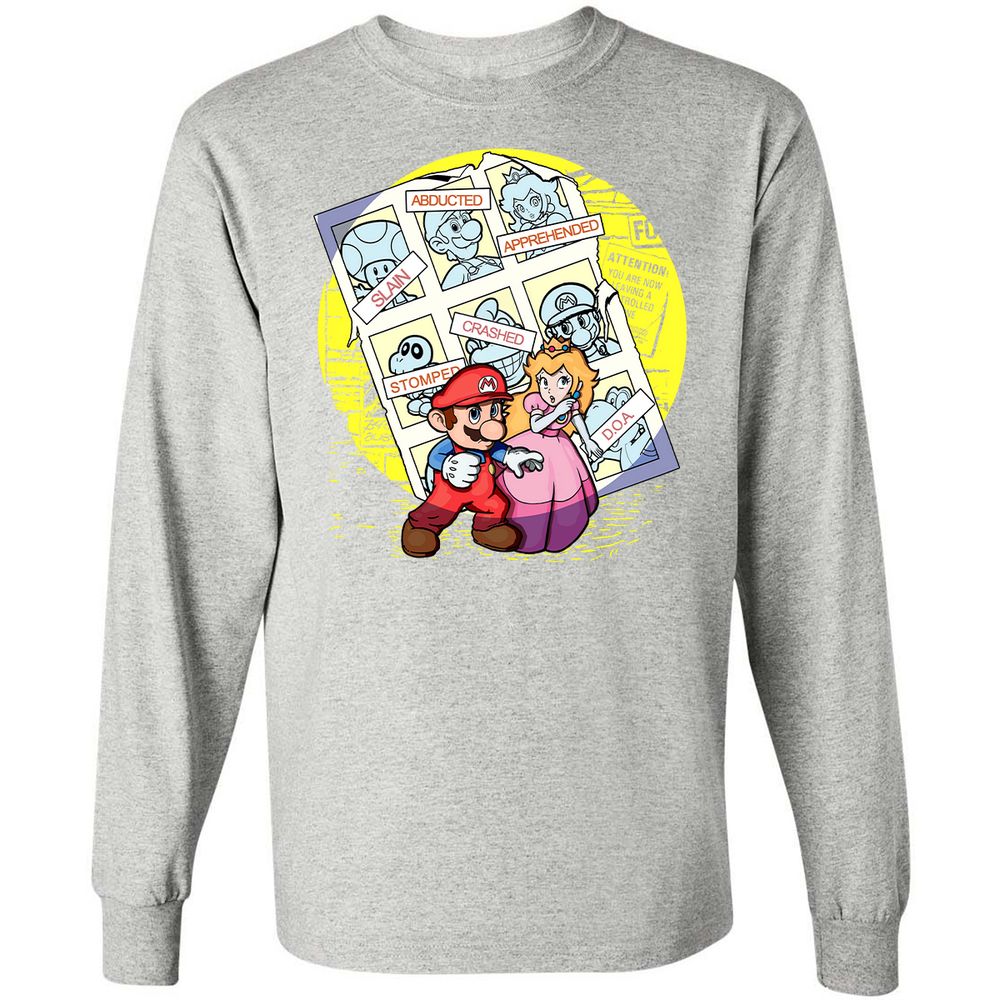 Long Sleeve T-Shirt - HP3GL6XE - Ash - 7