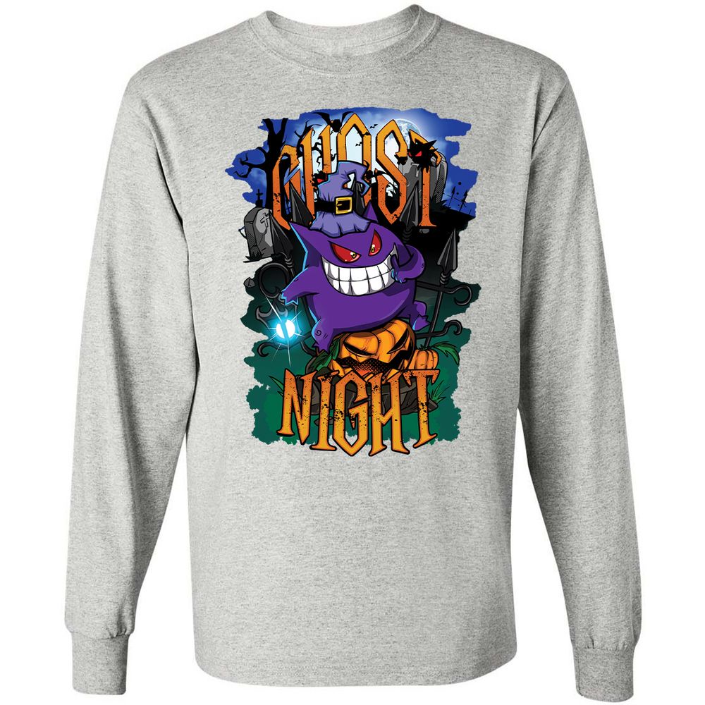 Long Sleeve T-Shirt - S2QFNXTC - Ash - 7