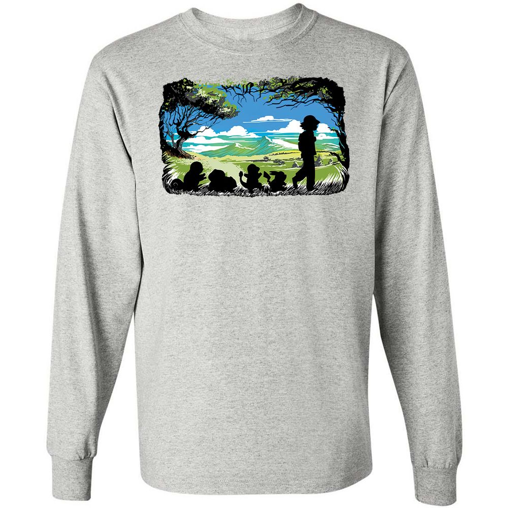 Long Sleeve T-Shirt - CN9NVTKC - Ash - 7