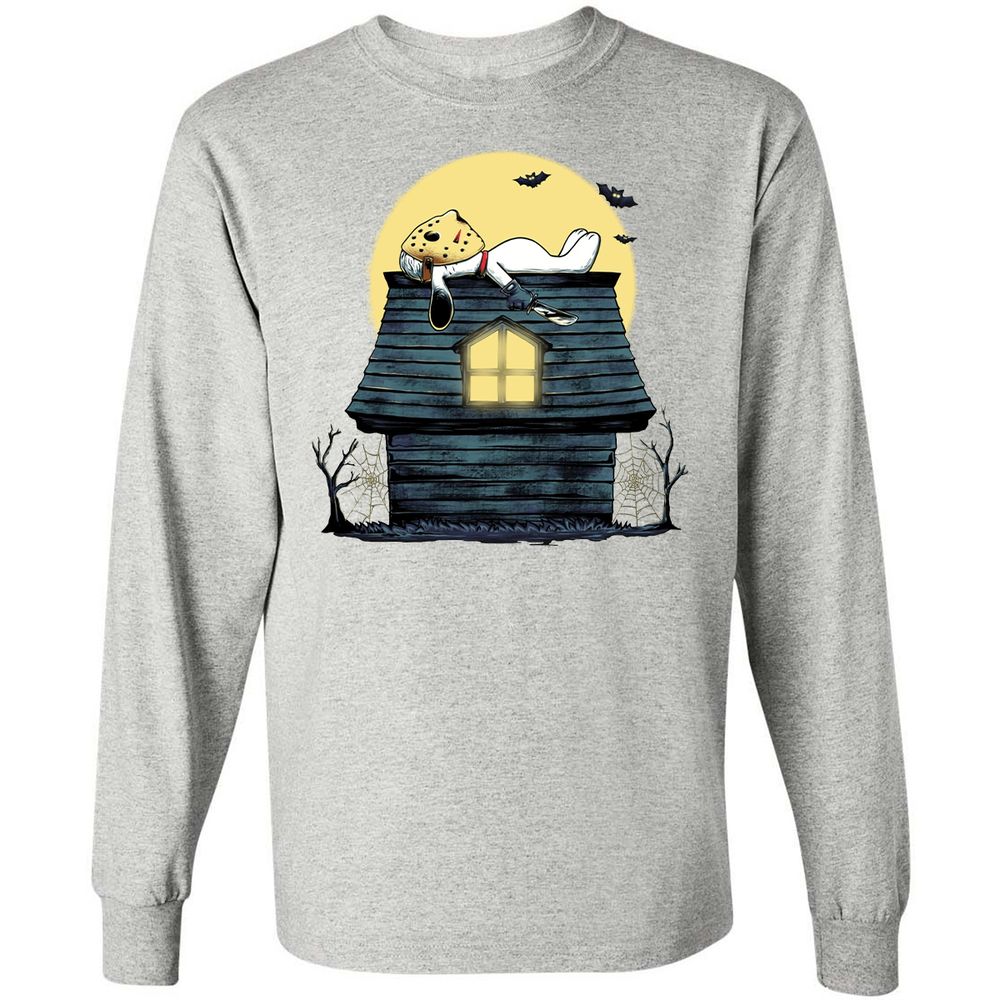 Long Sleeve T-Shirt - CFBQMQJG - Ash - 7