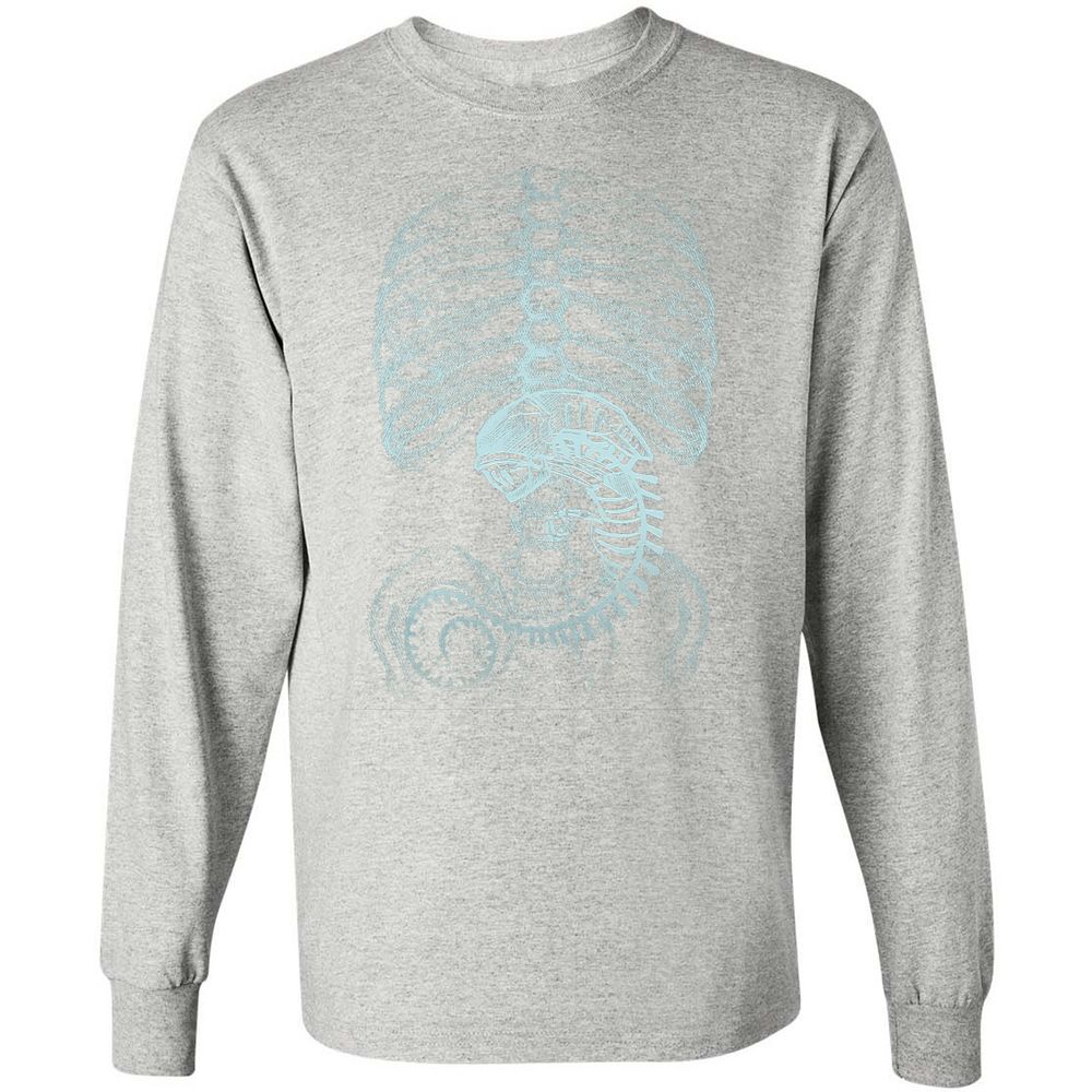 Long Sleeve T-Shirt - M89BJKB4 - Ash - 7