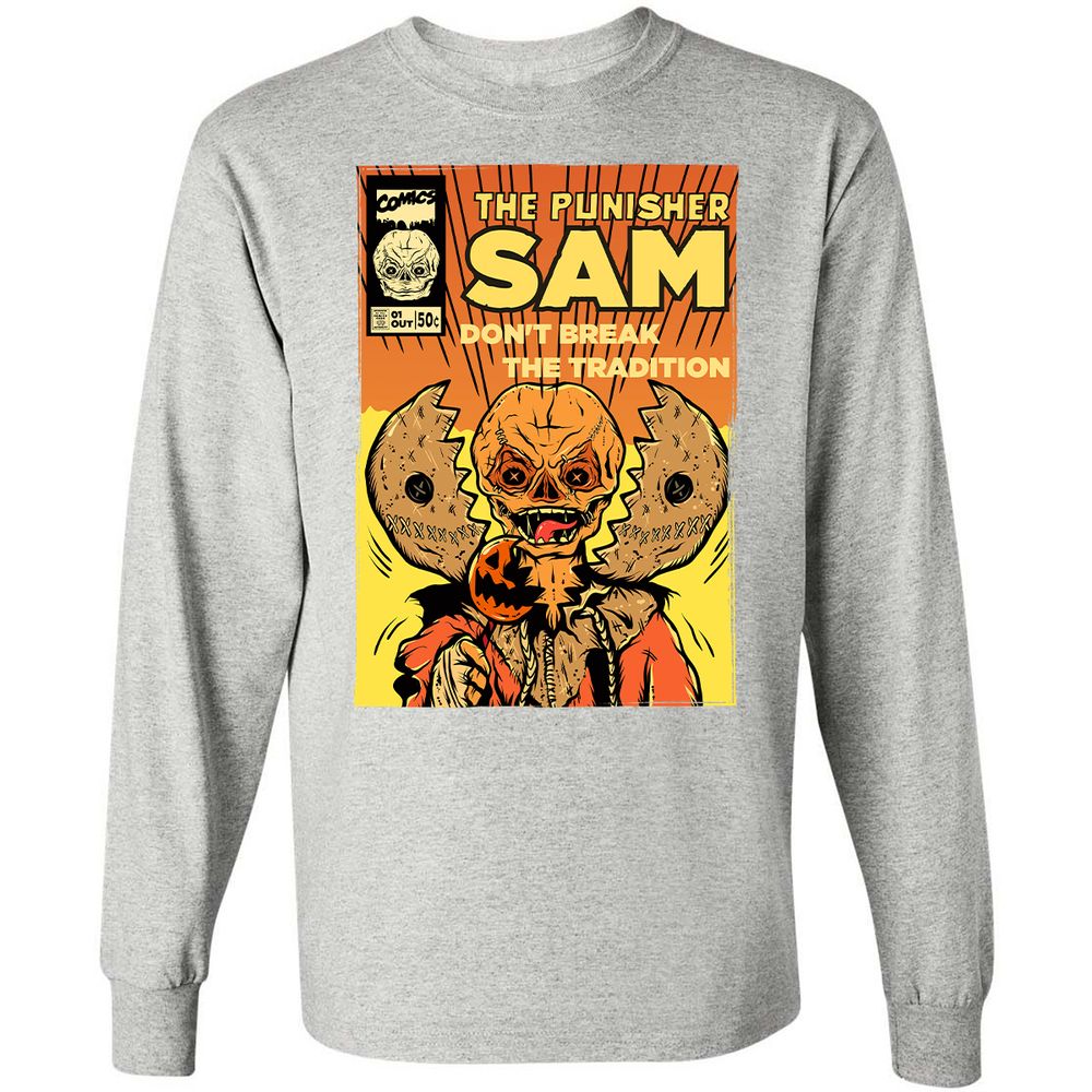 Long Sleeve T-Shirt - Q6KUEE53 - Ash - 7