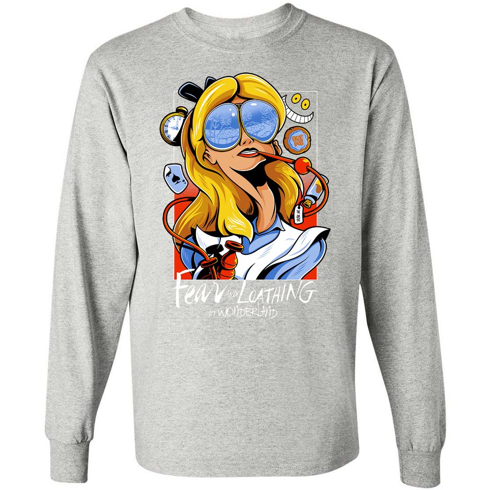 Long Sleeve T-Shirt - GC29Q91A - Ash - 7