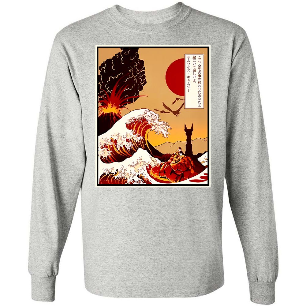 Long Sleeve T-Shirt - BJQ4LMMP - Ash - 7