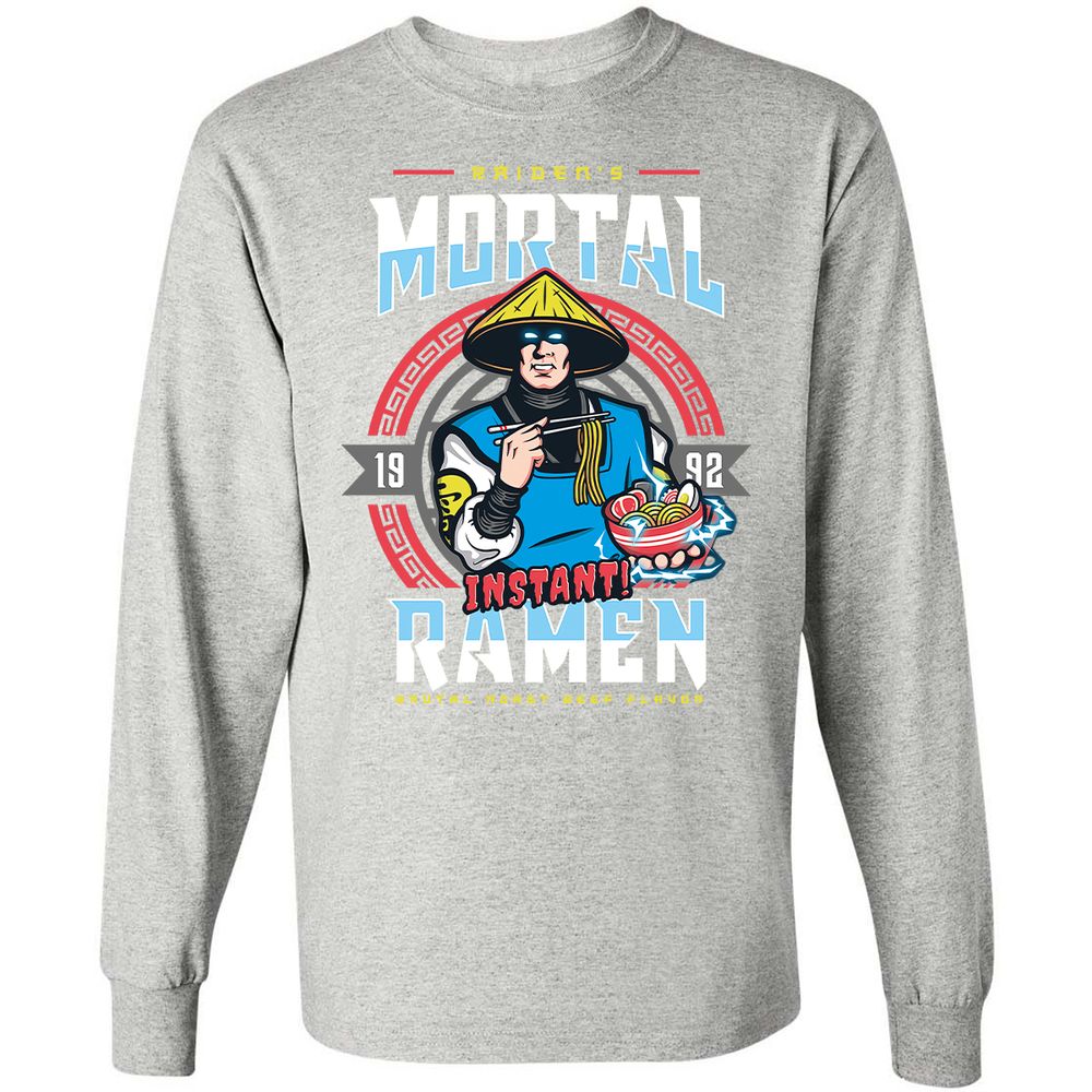 Long Sleeve T-Shirt - QPQF5W2G - Ash - 7