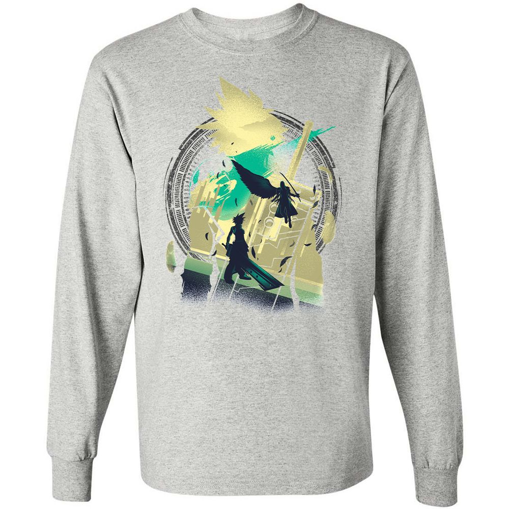 Long Sleeve T-Shirt - ZHJP6SEN - Ash - 7