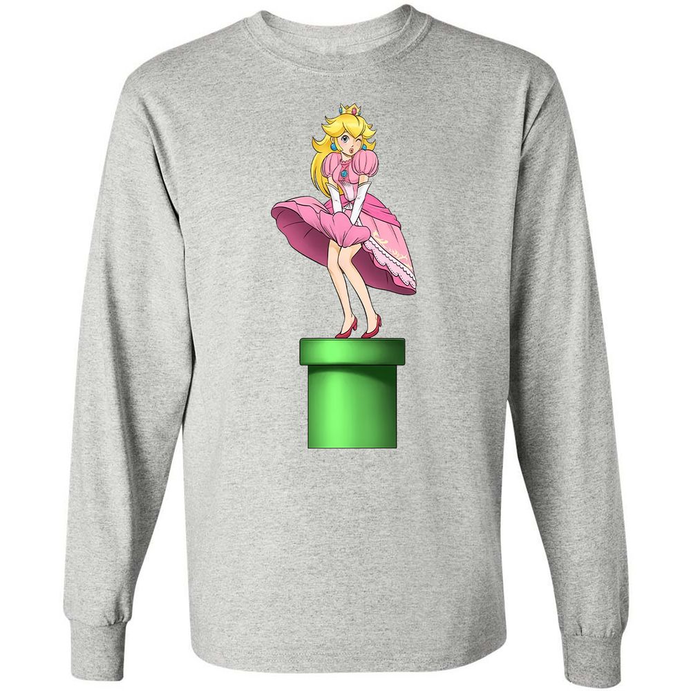 Long Sleeve T-Shirt - 2B43CEQT - Ash - 7