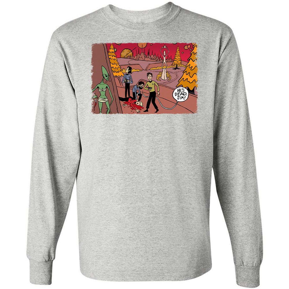 Long Sleeve T-Shirt - AWUH78MH - Ash - 7