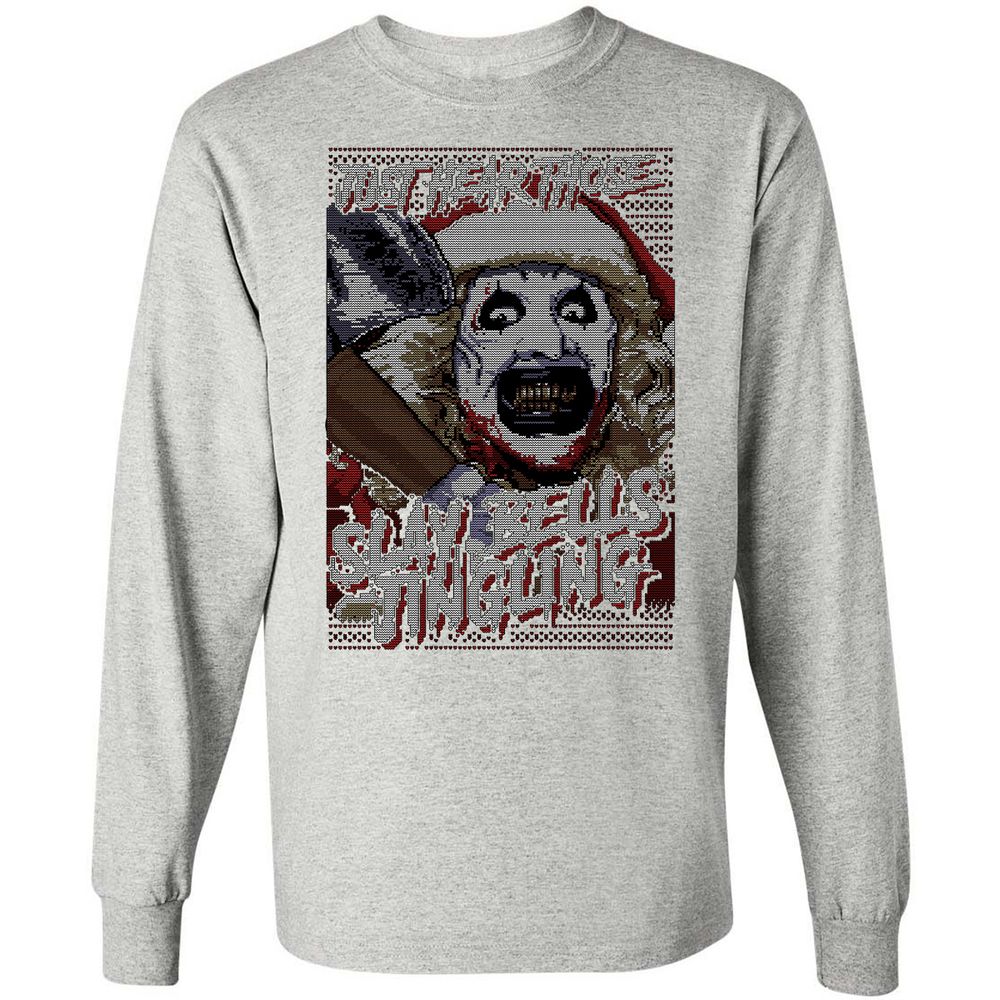 Slay Bells Jingling Long Sleeve T-Shirt - Ash - 7