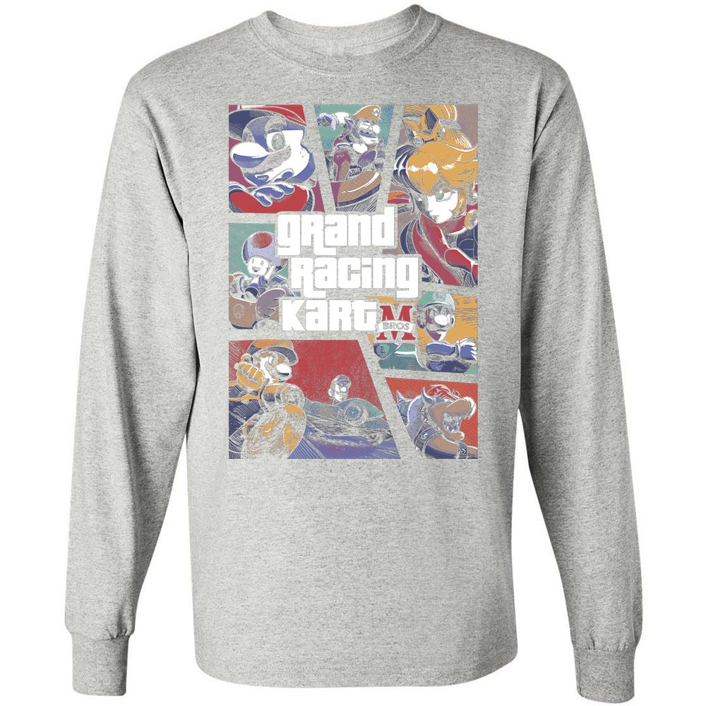 Long Sleeve T-Shirt - 9UQFHXLC - Ash - 7