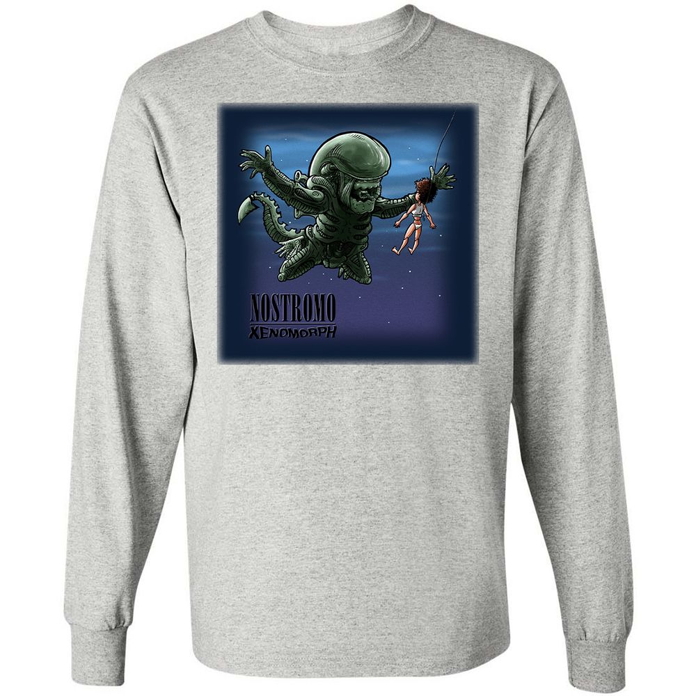 Long Sleeve T-Shirt - BJ5SEECG - Ash - 7