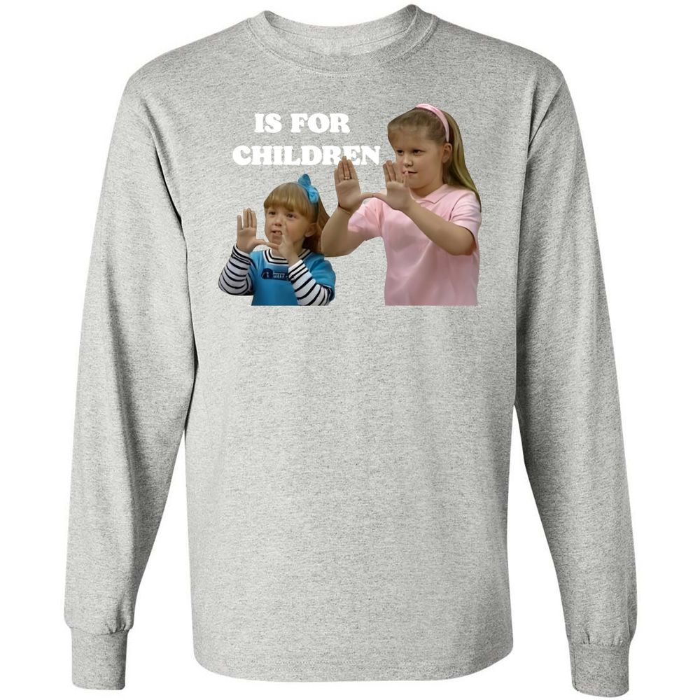 Long Sleeve T-Shirt - SRCD5Q8F - Ash - 7