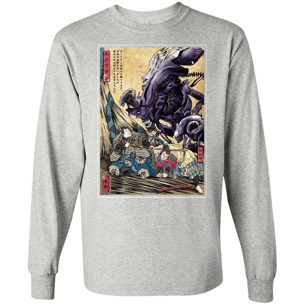 Long Sleeve T-Shirt - XKRFGHRR - Ash - 7