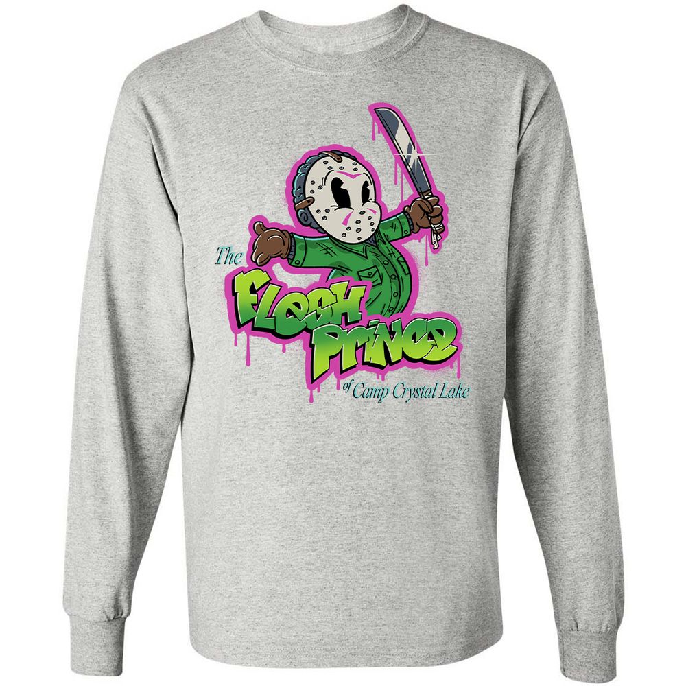 Long Sleeve T-Shirt - QEXSUNZG - Ash - 7