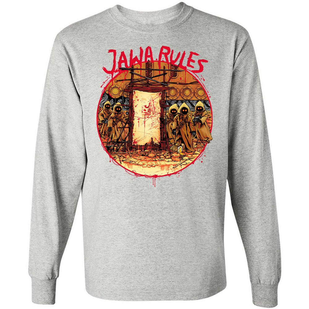 Long Sleeve T-Shirt - HUH5HDRT - Ash - 7