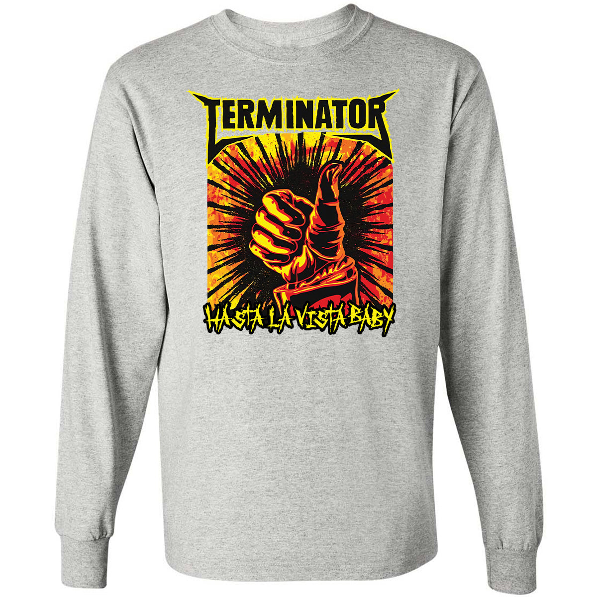 Long Sleeve T-Shirt - N4LPKCVM - Ash - 7