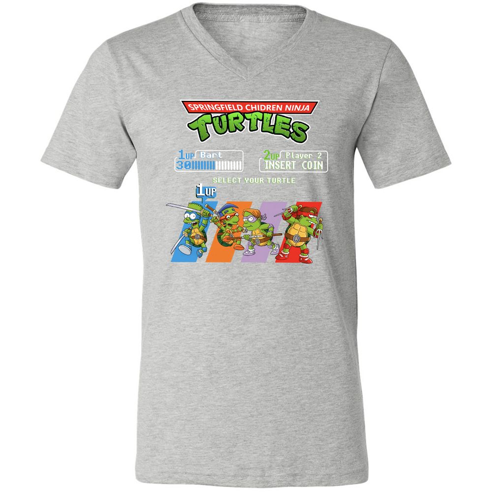 Unisex V-Neck T-Shirt - TXEL1Z9H - Athletic Heather - 7