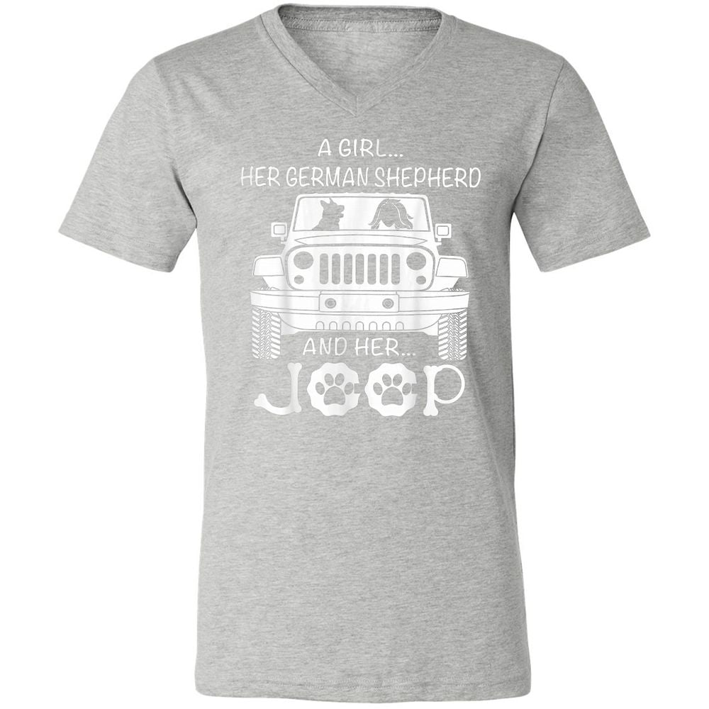 Unisex V-Neck T-Shirt - FRBZ83GP - Athletic Heather - 7