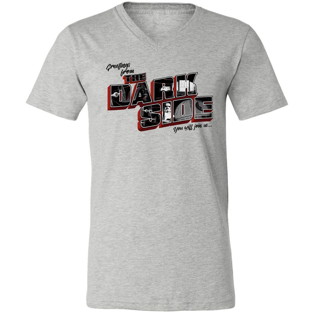 Unisex V-Neck T-Shirt - GV6JQRG7 - Athletic Heather - 7