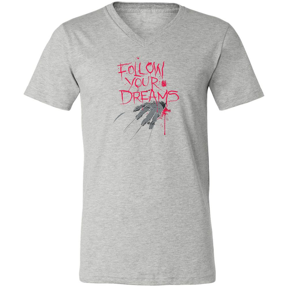 Unisex V-Neck T-Shirt - L1VKGMQK - Athletic Heather - 7