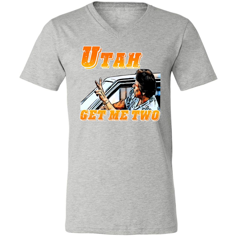 Unisex V-Neck T-Shirt - BWPN94XJ - Athletic Heather - 7