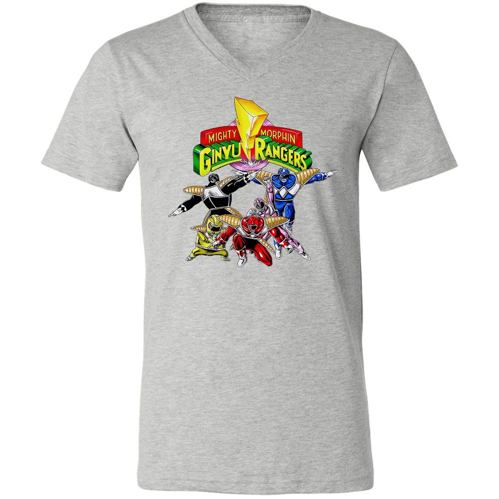 Unisex V-Neck T-Shirt - CDZUNNFB - Athletic Heather - 7