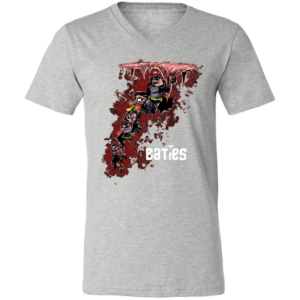 Unisex V-Neck T-Shirt - CW8472KG - Athletic Heather - 7