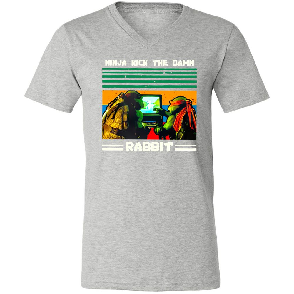 Unisex V-Neck T-Shirt - YAV7NQNL - Athletic Heather - 7