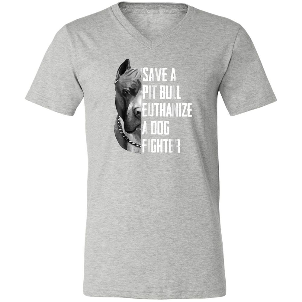 Unisex V-Neck T-Shirt - MUPVT1G3 - Athletic Heather - 7