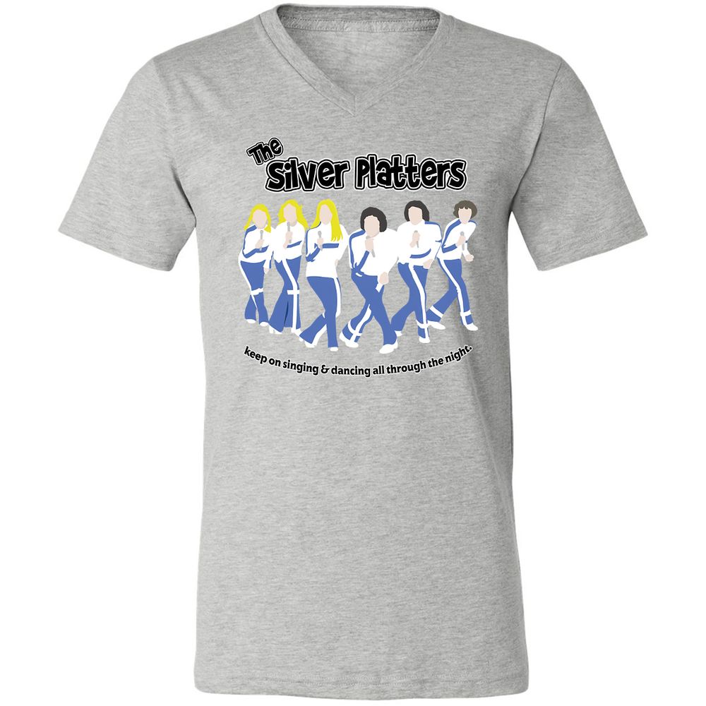 Unisex V-Neck T-Shirt - 7H1R996X - Athletic Heather - 7