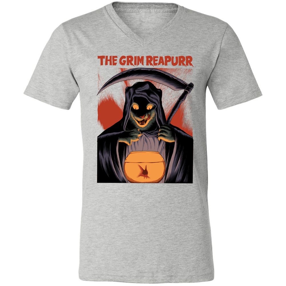 Unisex V-Neck T-Shirt - P2FJHAYT - Athletic Heather - 7