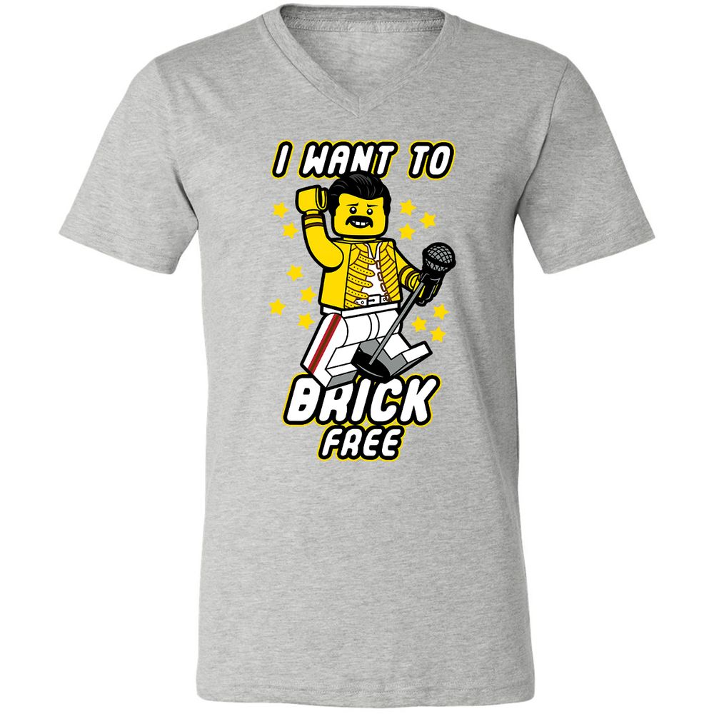 Unisex V-Neck T-Shirt - N4878JZB - Athletic Heather - 7