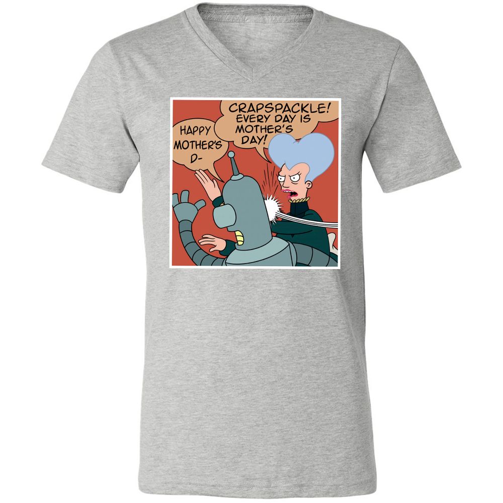 Unisex V-Neck T-Shirt - EB1UMZQA - Athletic Heather - 7