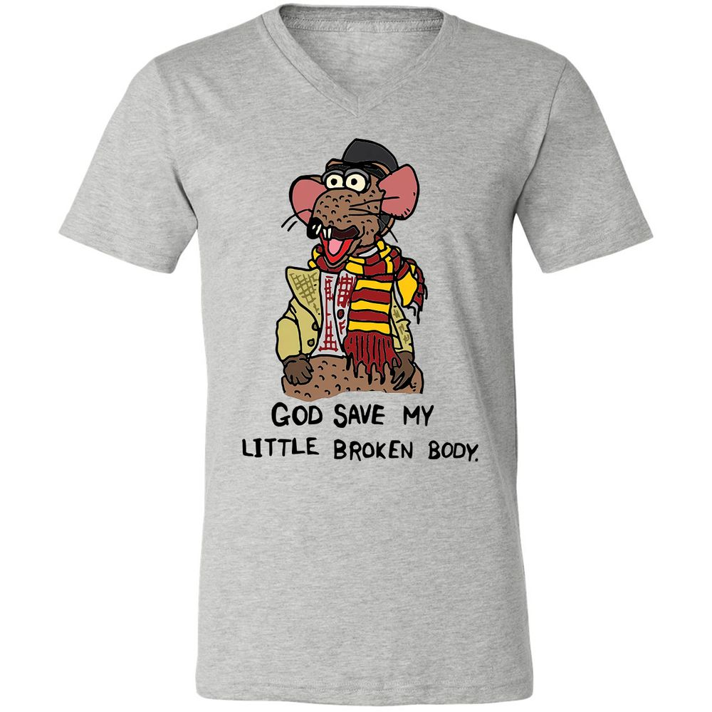 Unisex V-Neck T-Shirt - 5HVVF31D - Athletic Heather - 7