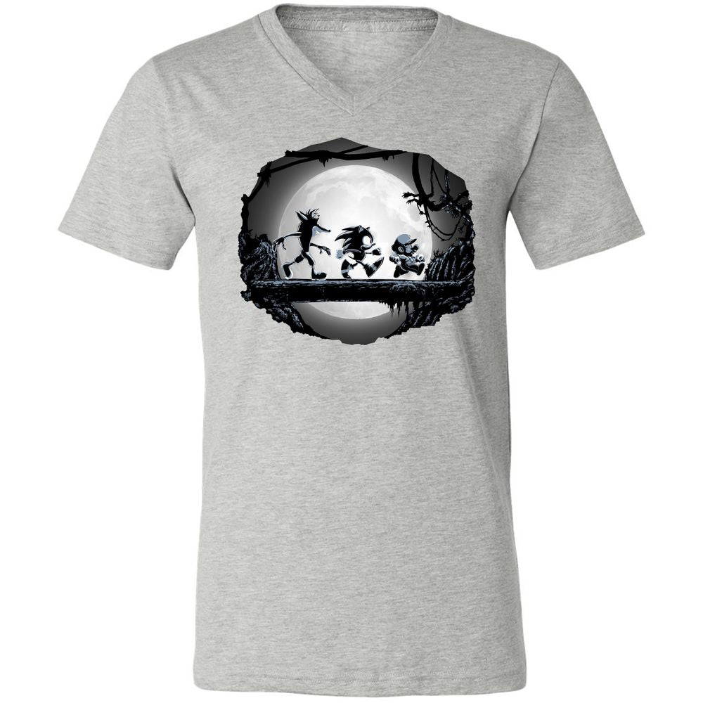 Unisex V-Neck T-Shirt - UA6Z4VUN - Athletic Heather - 7