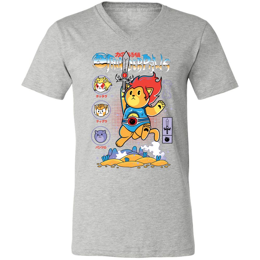 Unisex V-Neck T-Shirt - KFGYZAA2 - Athletic Heather - 7