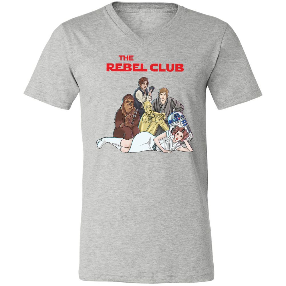 Unisex V-Neck T-Shirt - L9E5HNHR - Athletic Heather - 7