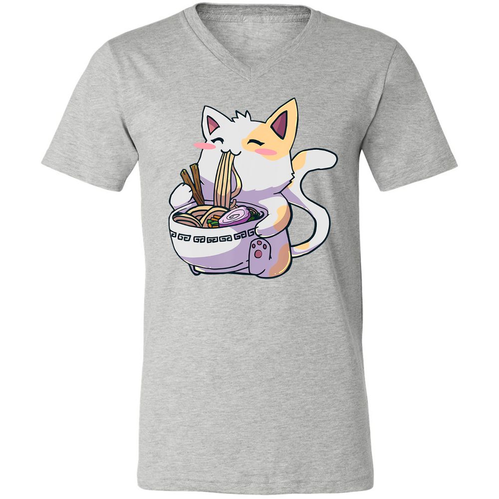 Unisex V-Neck T-Shirt - 3Q4QCJ4A - Athletic Heather - 7