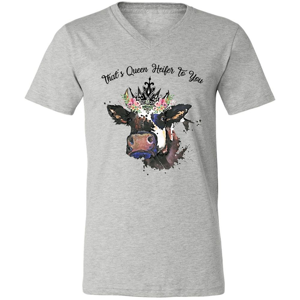 Unisex V-Neck T-Shirt - JLHFM3WA - Athletic Heather - 7