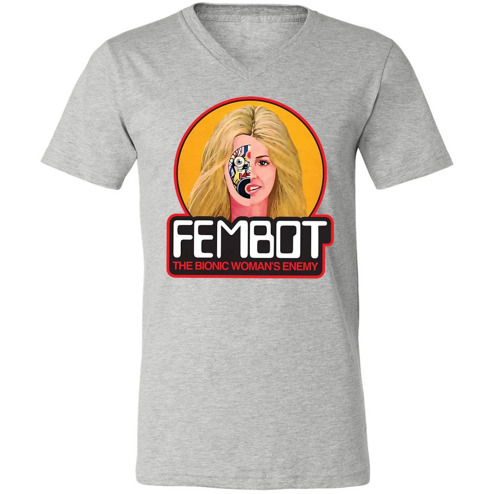 Unisex V-Neck T-Shirt - 1MANXV1W - Athletic Heather - 7