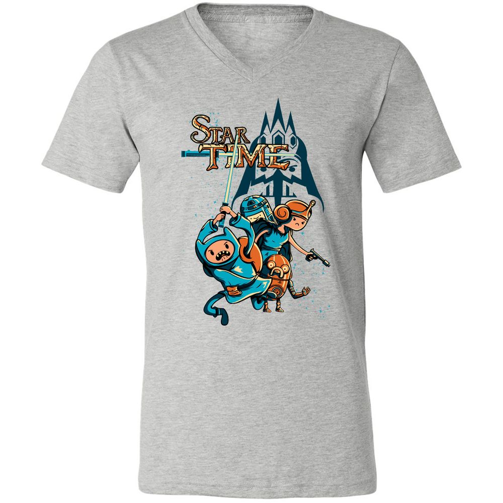Unisex V-Neck T-Shirt - EL2NDQ5K - Athletic Heather - 7