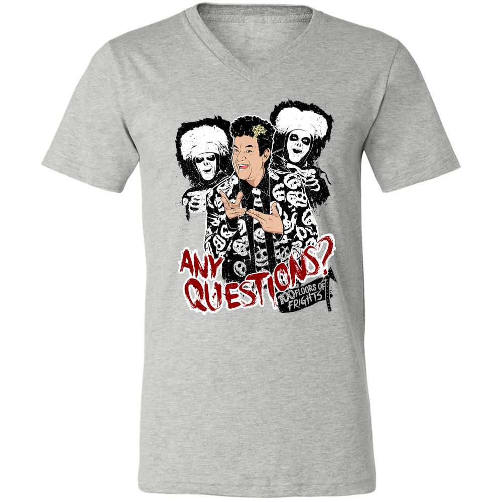 Unisex V-Neck T-Shirt - 64XGU8EA - Athletic Heather - 7