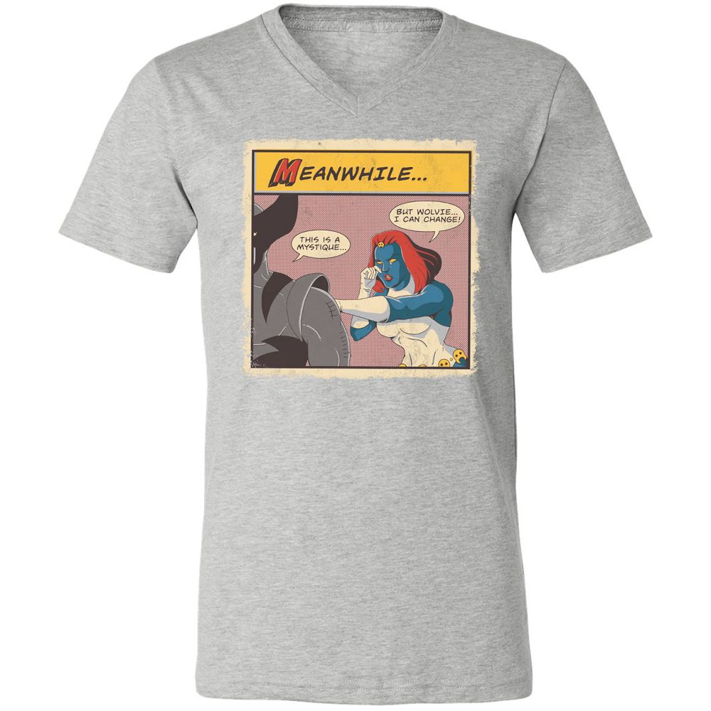 Unisex V-Neck T-Shirt - G4EKGYDR - Athletic Heather - 7