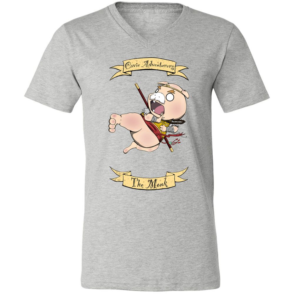 Unisex V-Neck T-Shirt - L23VUEUV - Athletic Heather - 7