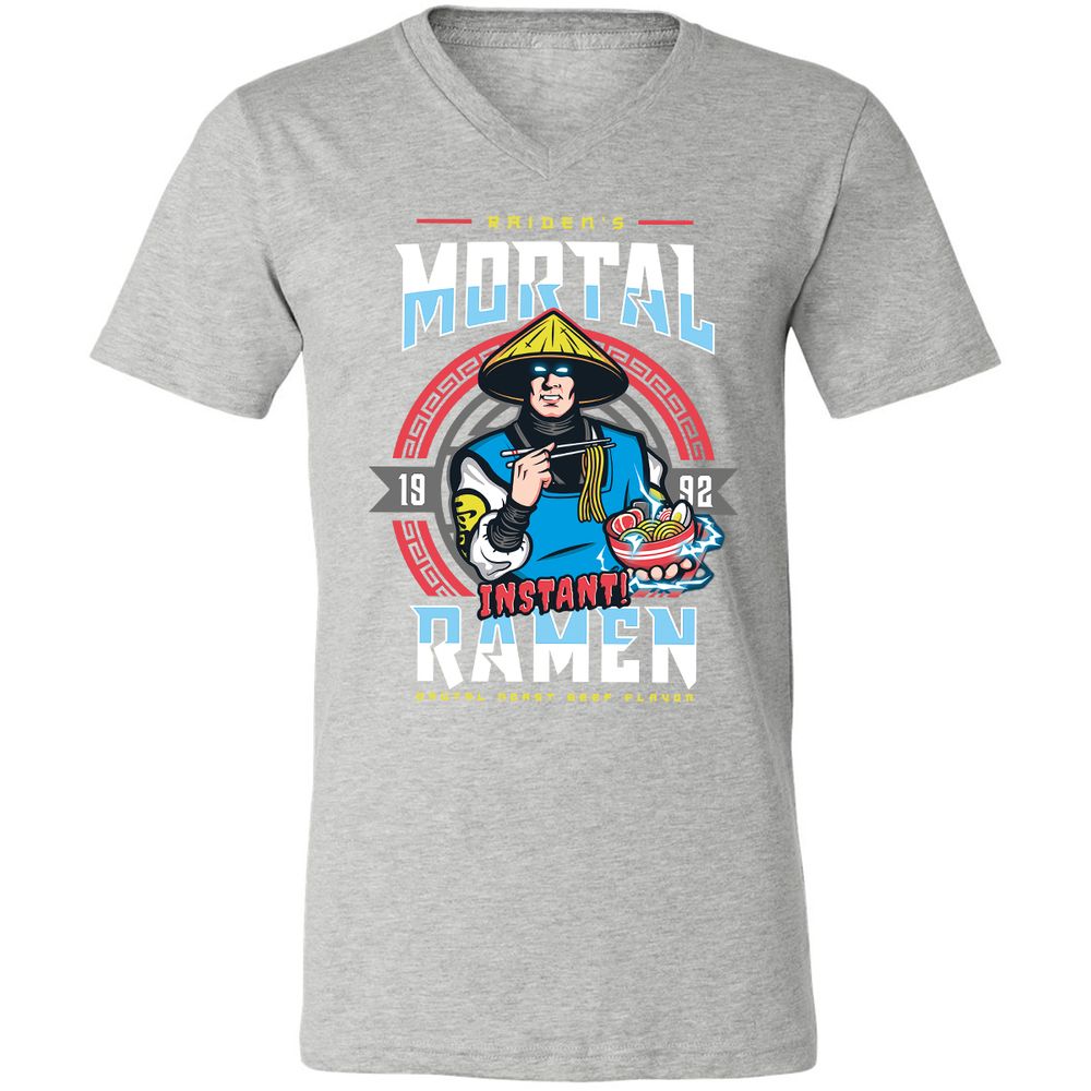 Unisex V-Neck T-Shirt - FFD3AUKJ - Athletic Heather - 7