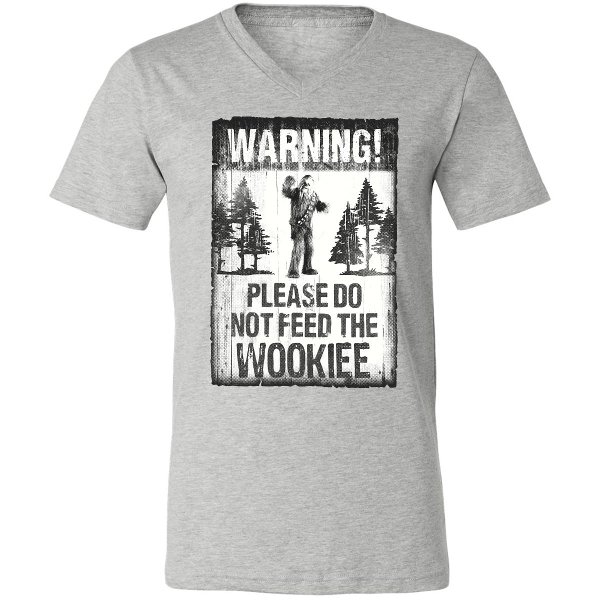 Unisex V-Neck T-Shirt - YQJ4CHL3 - Athletic Heather - 7