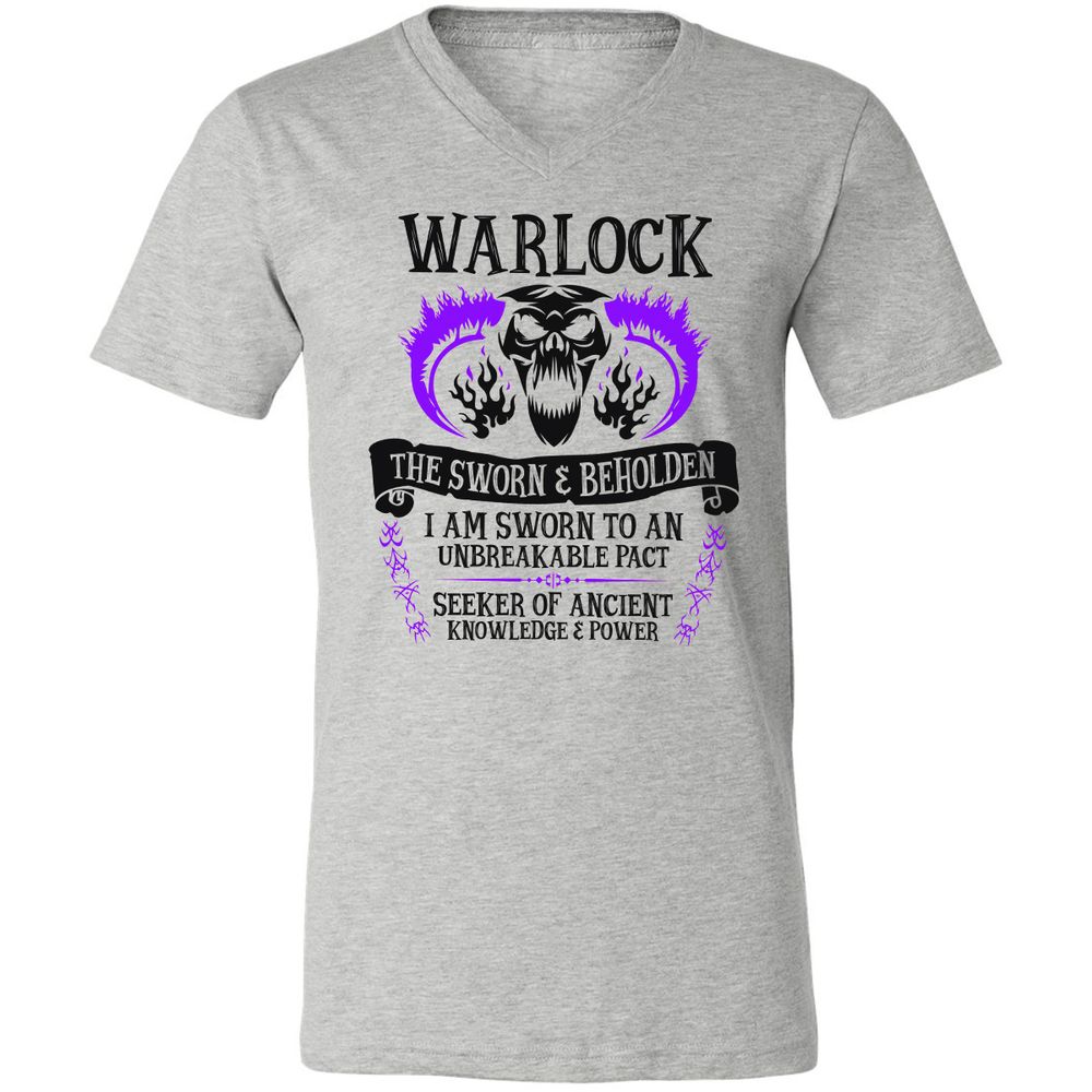 Unisex V-Neck T-Shirt - NPCEW7XV - Athletic Heather - 7