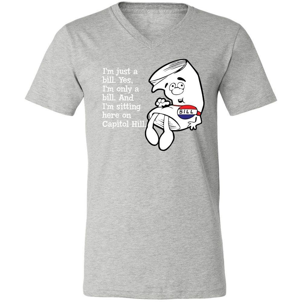 Unisex V-Neck T-Shirt - EWWWJ3TG - Athletic Heather - 7